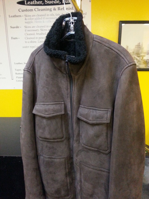 Shearling Coat Cleaning - After - Without A Trace